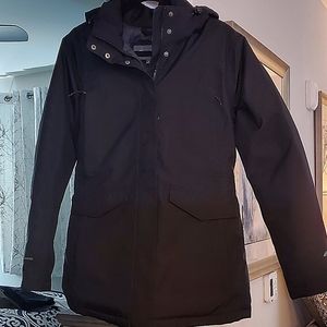 EDDIE BAUER, LADIES,DOWN PARKA, SIZE LARGE, JET BLACK